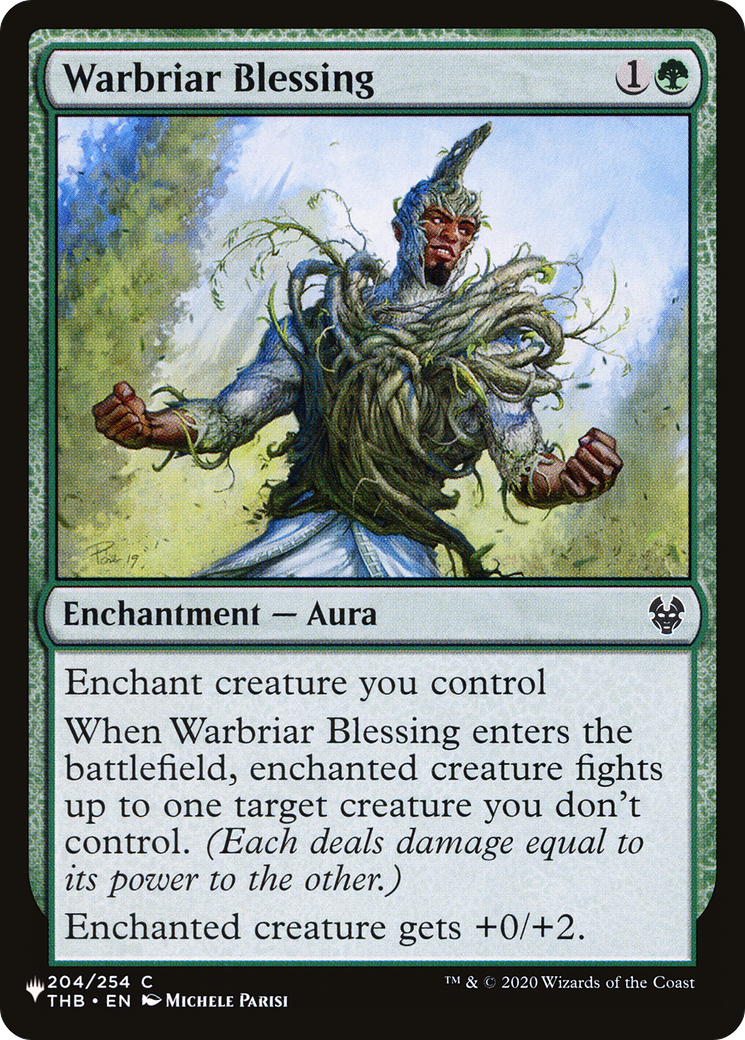 Warbriar Blessing (LIST-THB-204) [Mystery Booster] The List MTG Single Wizards of the Coast