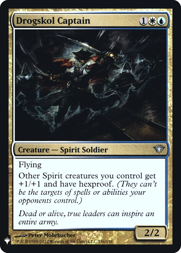 Drogskol Captain (LIST-DKA-136) [Mystery Booster] The List Foil MTG Single Wizards of the Coast