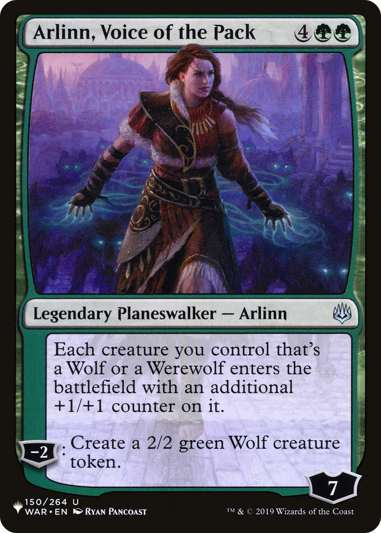 Arlinn, Voice of the Pack (LIST-WAR-150) [Mystery Booster] The List MTG Single Wizards of the Coast