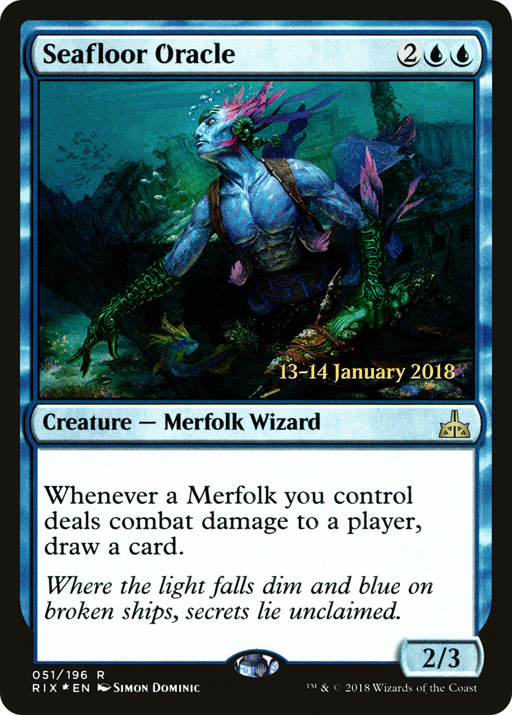 Seafloor Oracle (PRE-051) [Rivals of Ixalan Promos] Foil MTG Single Wizards of the Coast