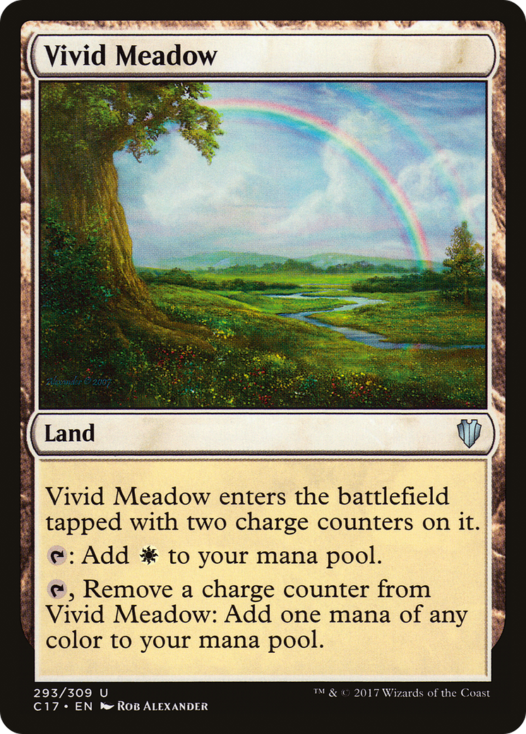 Vivid Meadow (C17-293) [Commander 2017] MTG Single Wizards of the Coast