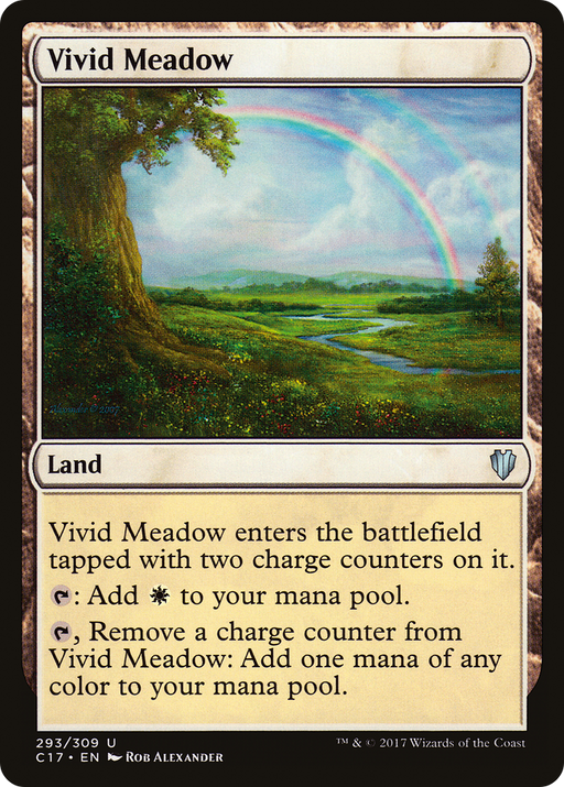 Vivid Meadow (C17-293) [Commander 2017] MTG Single Wizards of the Coast