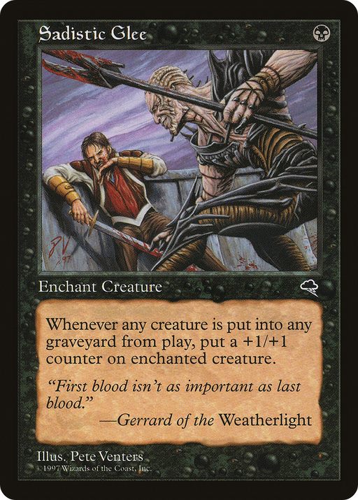 Sadistic Glee (TMP-153) [Tempest] MTG Single Wizards of the Coast