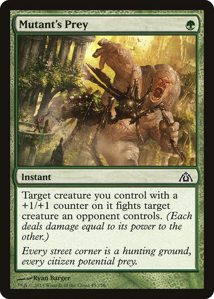 Mutant's Prey (DGM-045) [Dragon's Maze] Foil MTG Single Wizards of the Coast