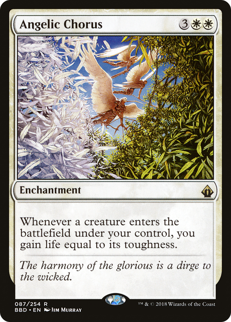 Angelic Chorus (BBD-087) [Battlebond] MTG Single Wizards of the Coast