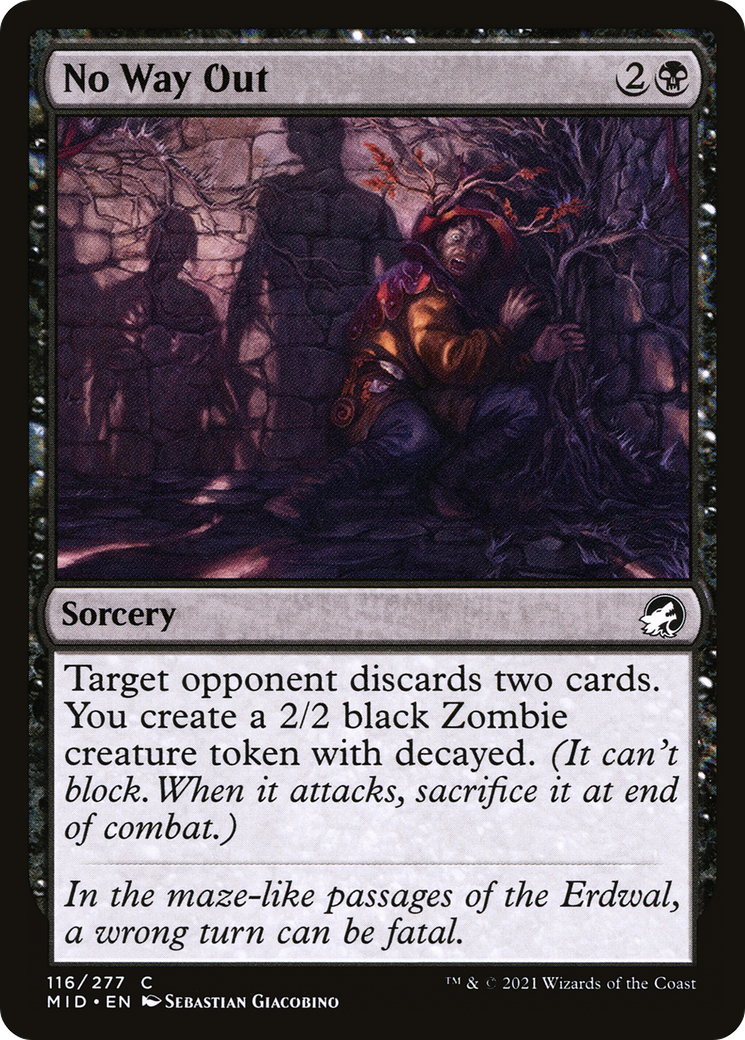 No Way Out (MID-116) [Innistrad: Midnight Hunt] MTG Single Wizards of the Coast