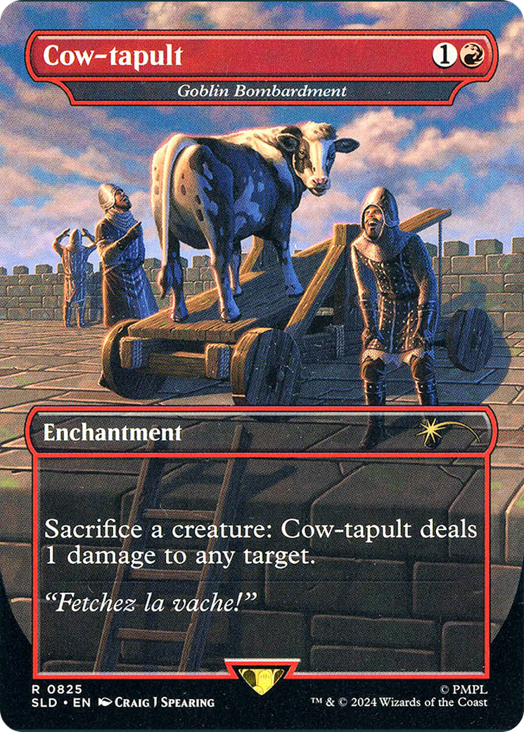 Cow-tapult - Goblin Bombardment (SLD-825) [Secret Lair] Drop (Borderless) MTG Single Wizards of the Coast