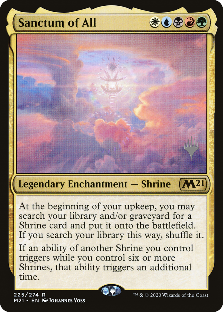 Sanctum of All (PPM21-225P) [Core Set 2021 Promos] MTG Single Wizards of the Coast
