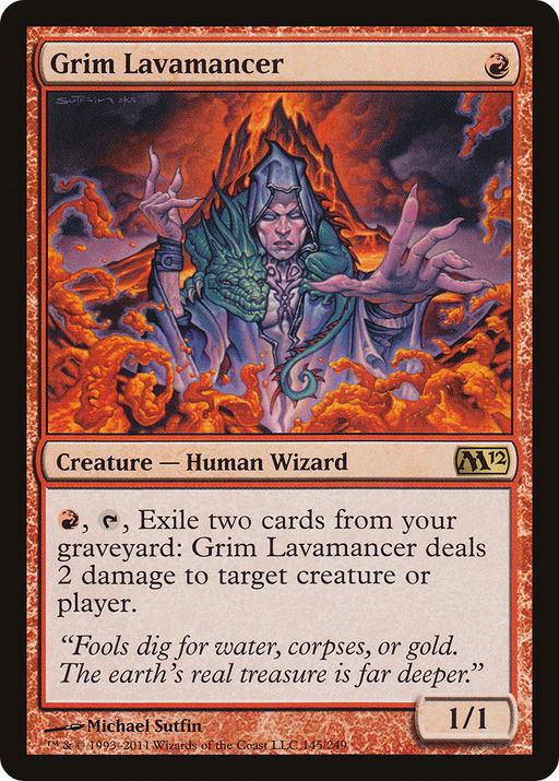 Grim Lavamancer (M12-145) [Magic 2012] Foil MTG Single Wizards of the Coast