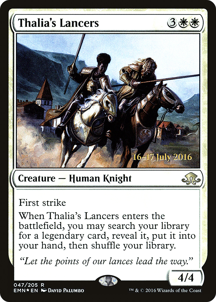 Thalia's Lancers (PRE-047) [Eldritch Moon Promos] Foil MTG Single Wizards of the Coast