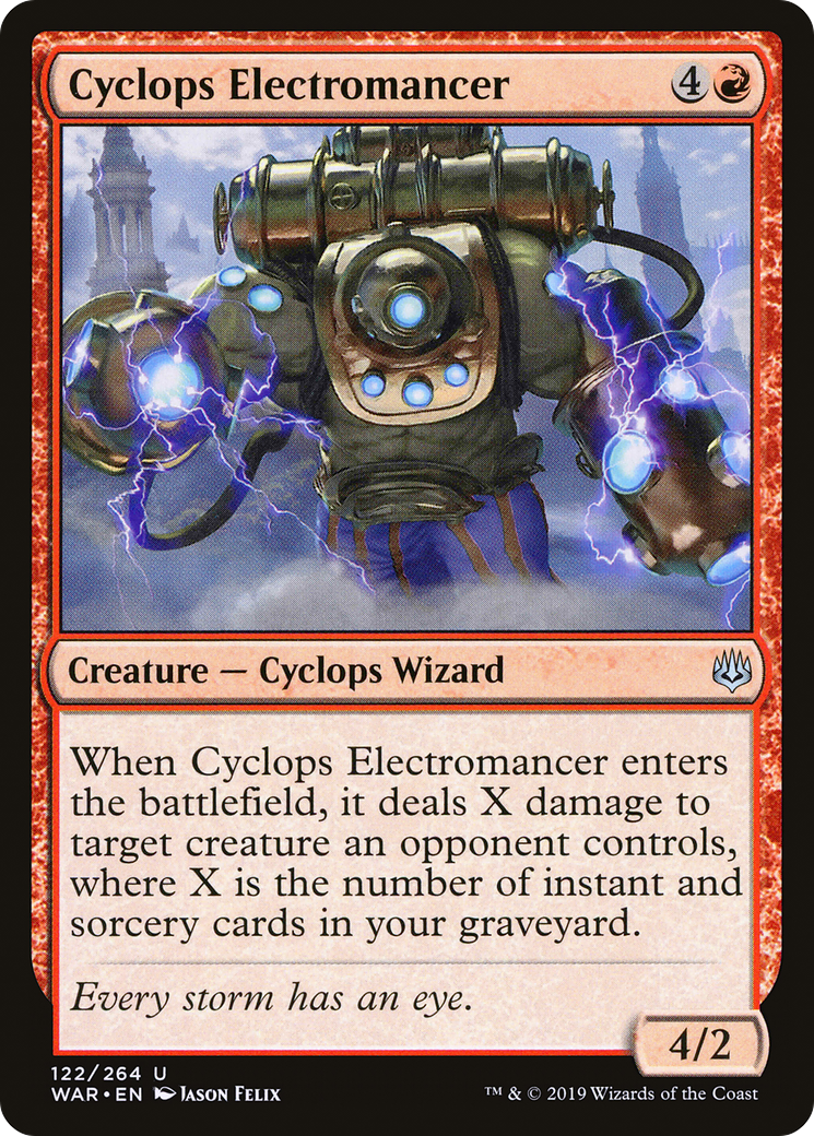 Cyclops Electromancer (WAR-122) [War of the Spark] MTG Single Wizards of the Coast