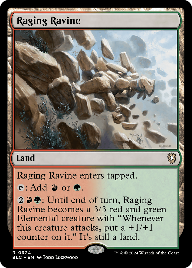 Raging Ravine (BLC-324) [Bloomburrow Commander] MTG Single Wizards of the Coast