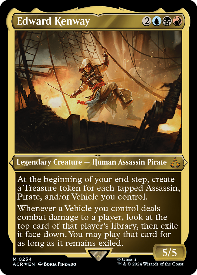 Edward Kenway (ACR-234) [Assassin's Creed] Etched Foil MTG Single Wizards of the Coast