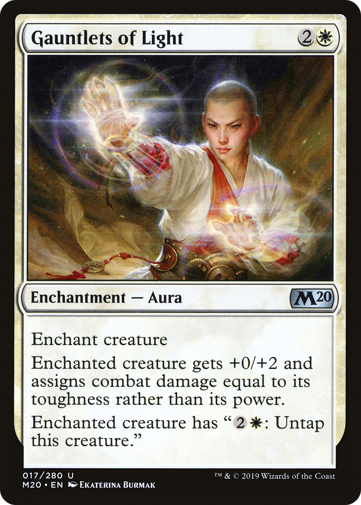Gauntlets of Light (M20-017) [Core Set 2020] MTG Single Wizards of the Coast