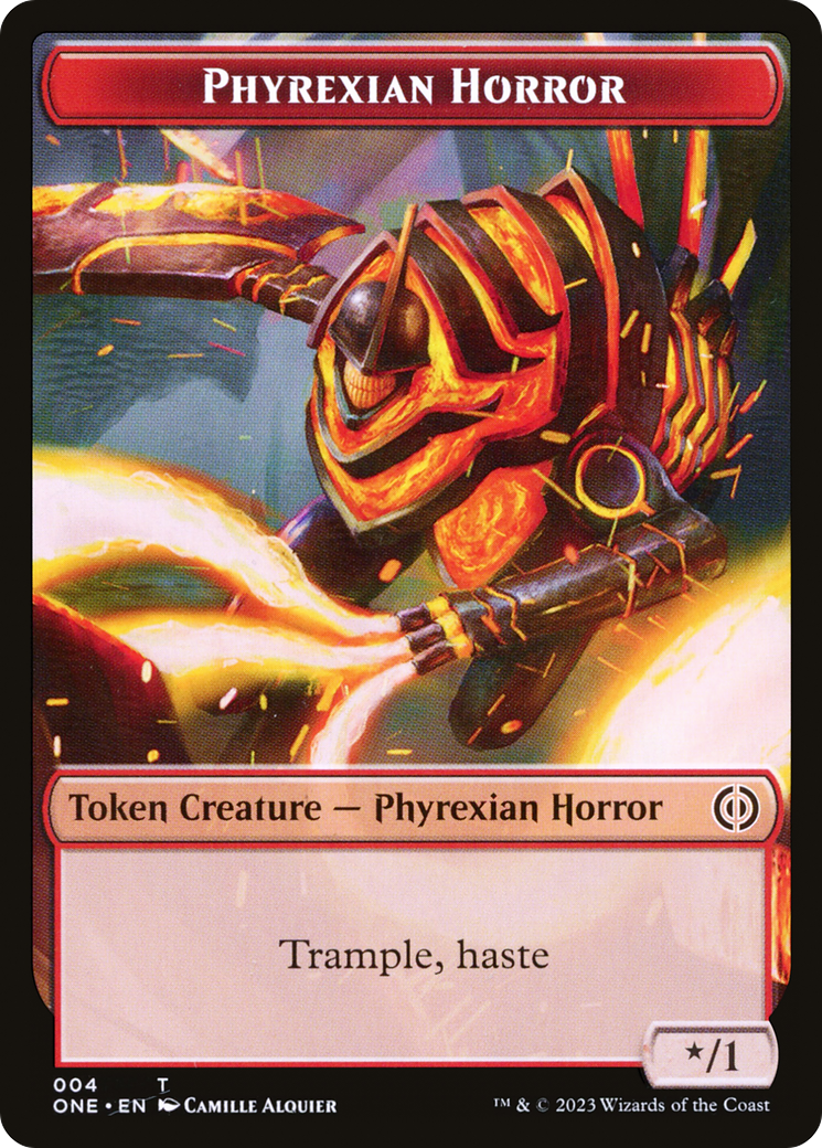 Phyrexian Horror (TONE-004) [Tokens] Phyrexia: All Will Be One Tokens MTG Single Wizards of the Coast
