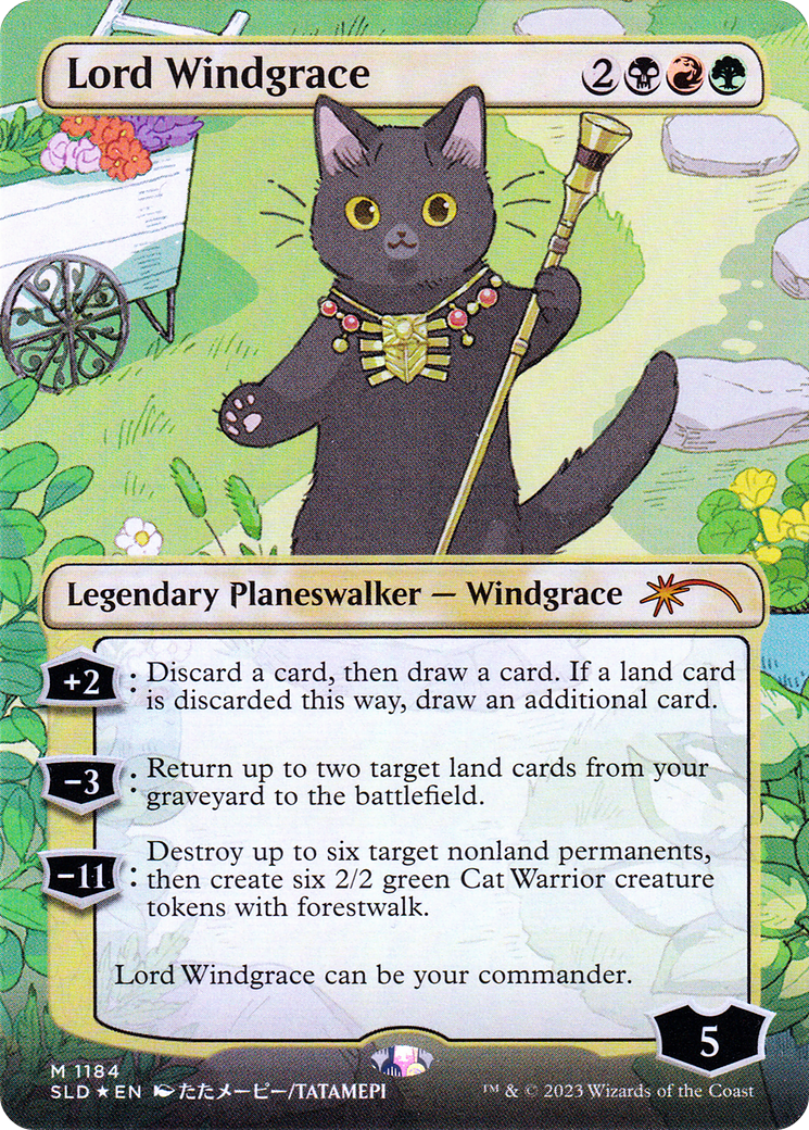 Lord Windgrace (SLD-1184) [Secret Lair Drop] (Borderless) Foil