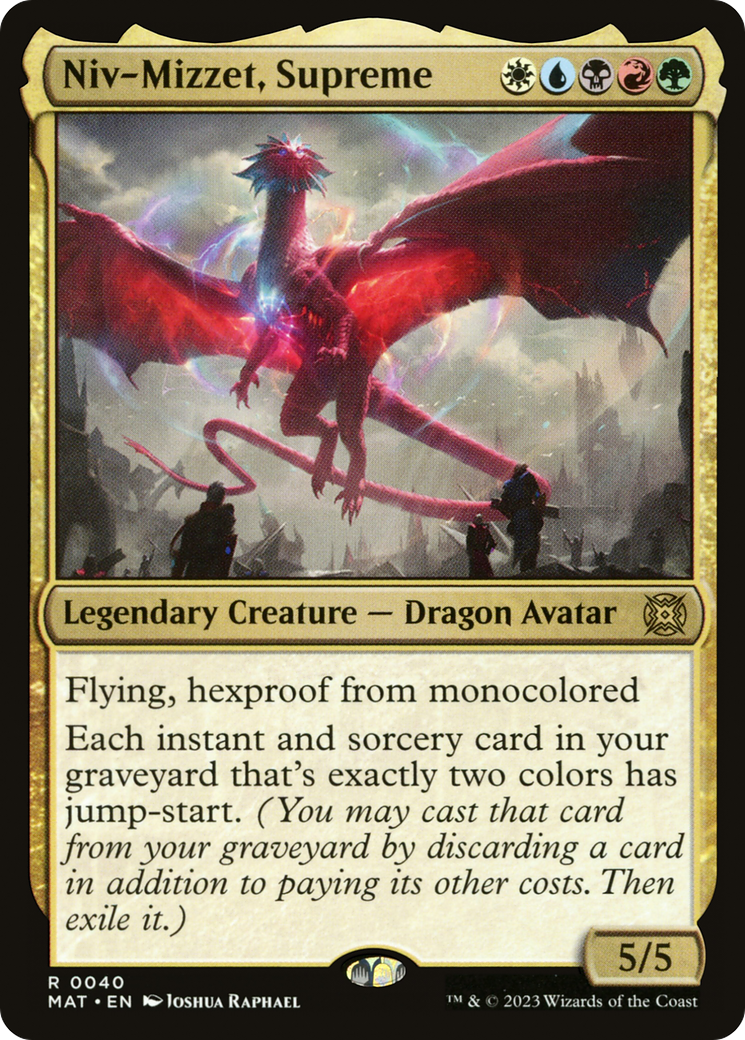 Niv-Mizzet, Supreme (MAT-040) [March of the Machine: The Aftermath] Foil MTG Single Wizards of the Coast