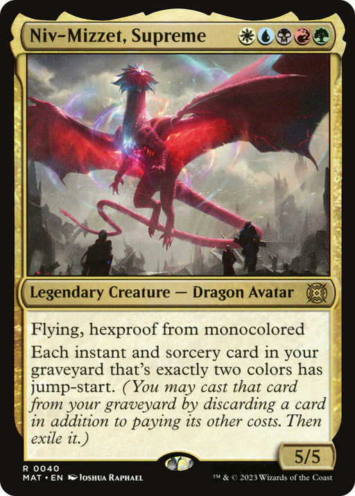 Niv-Mizzet, Supreme (MAT-040) [March of the Machine: The Aftermath] Foil MTG Single Wizards of the Coast