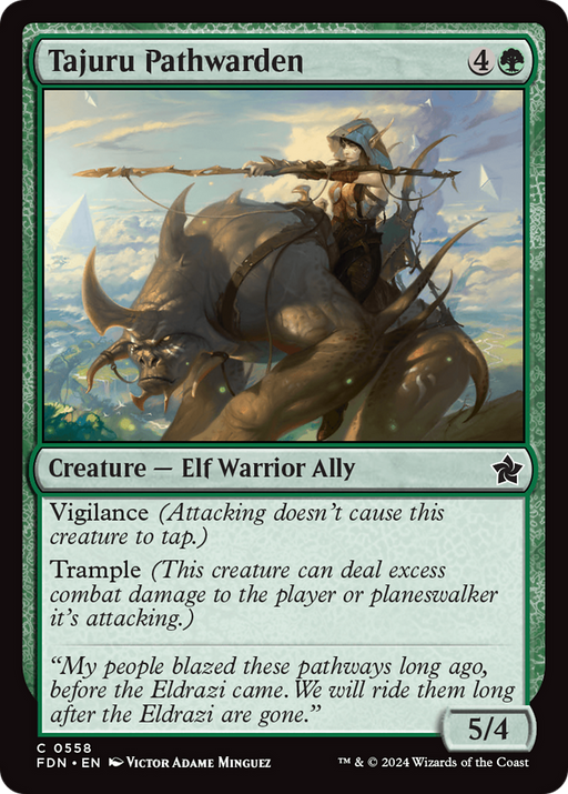 Tajuru Pathwarden (FDN-558) [Foundations] MTG Single Wizards of the Coast