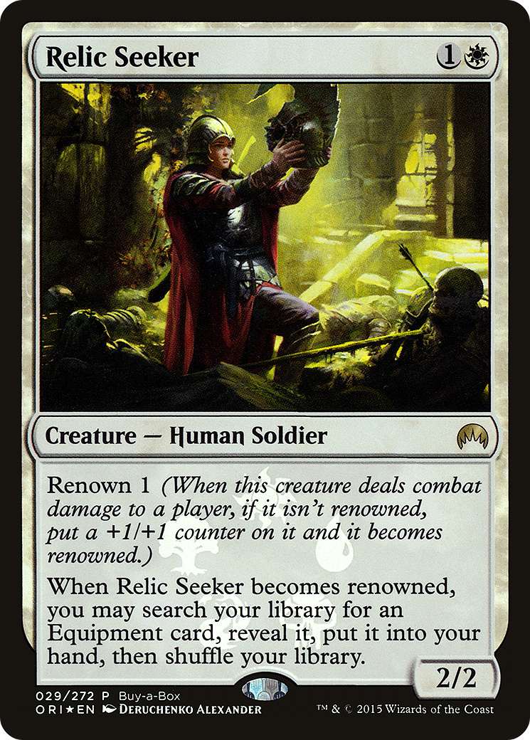 Relic Seeker (Buy-A-Box) [Magic Origins Promos] MTG Single Magic: The Gathering