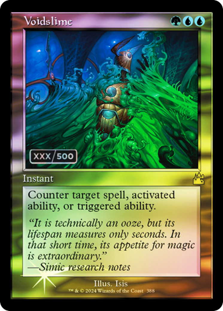 Voidslime (Serial Numbered) (RVR-388) [Ravnica Remastered] Foil MTG Single Wizards of the Coast