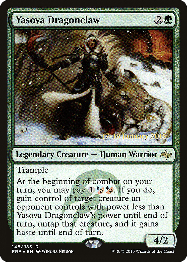 Yasova Dragonclaw (PRE-148) [Fate Reforged Promos] Foil MTG Single Wizards of the Coast