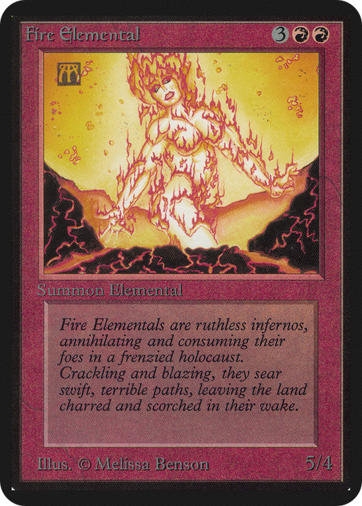 Fire Elemental (LEA-) [Oldschool] Limited Edition Alpha MTG Single Wizards of the Coast