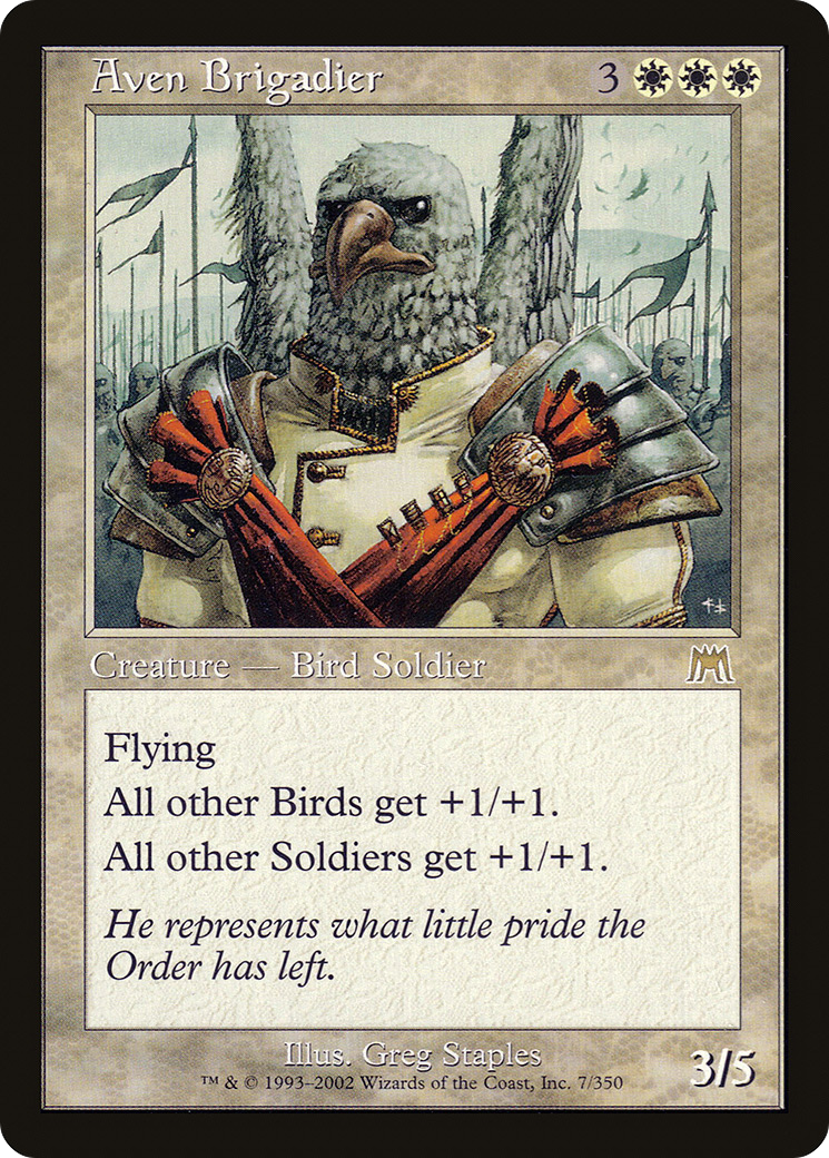 Aven Brigadier (ONS-007) [Onslaught] Foil MTG Single Wizards of the Coast