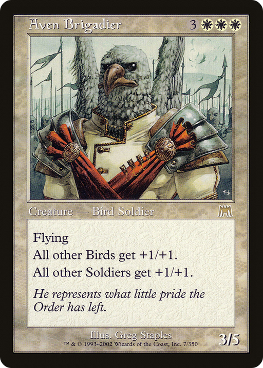 Aven Brigadier (ONS-007) [Onslaught] Foil MTG Single Wizards of the Coast