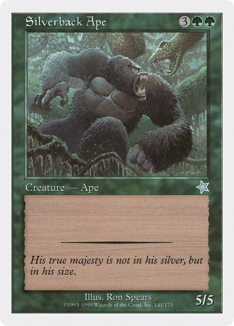 Silverback Ape (S99-141) [Misc] Starter 1999 MTG Single Wizards of the Coast