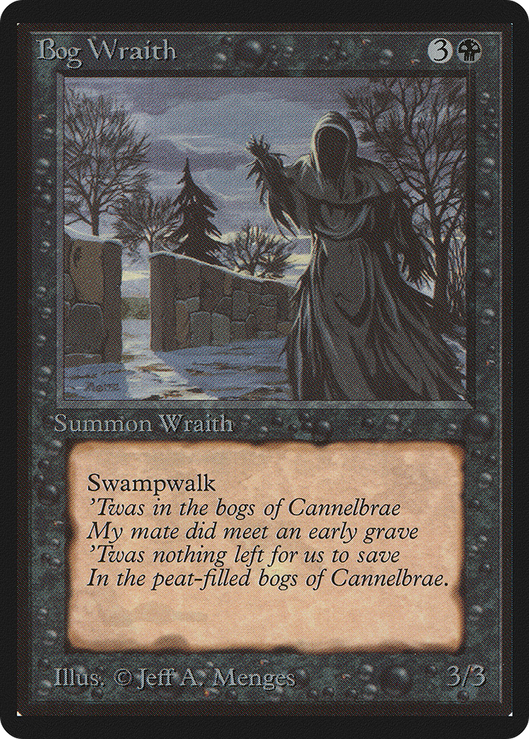 Bog Wraith (LEB-) [Oldschool] Limited Edition Beta MTG Single Wizards of the Coast