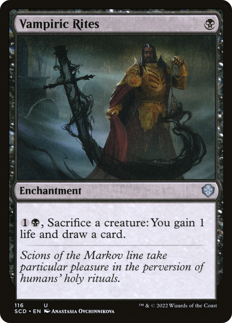 Vampiric Rites (SCD-116) [Starter Commander Decks] MTG Single Wizards of the Coast