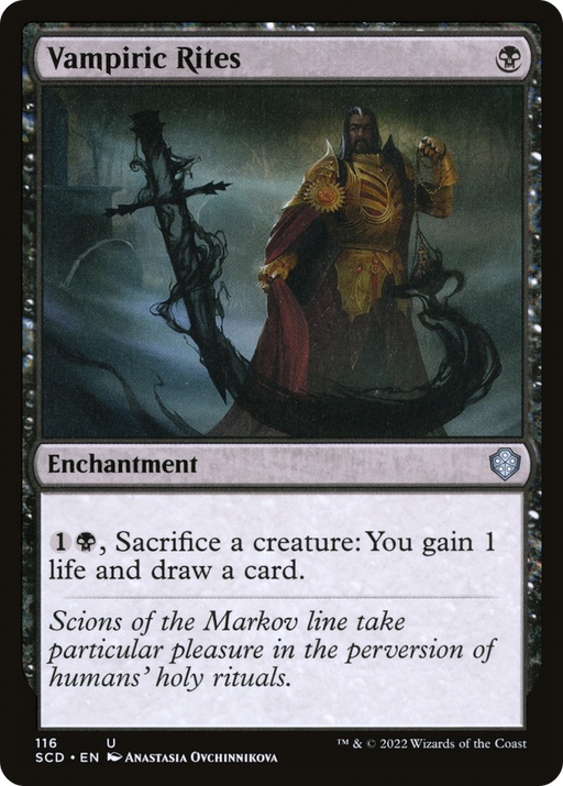 Vampiric Rites (SCD-116) [Starter Commander Decks] MTG Single Wizards of the Coast