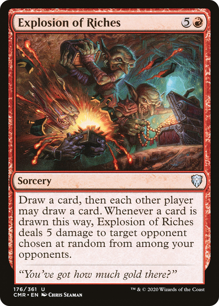 Explosion of Riches [Commander Legends] MTG Single Magic: The Gathering   