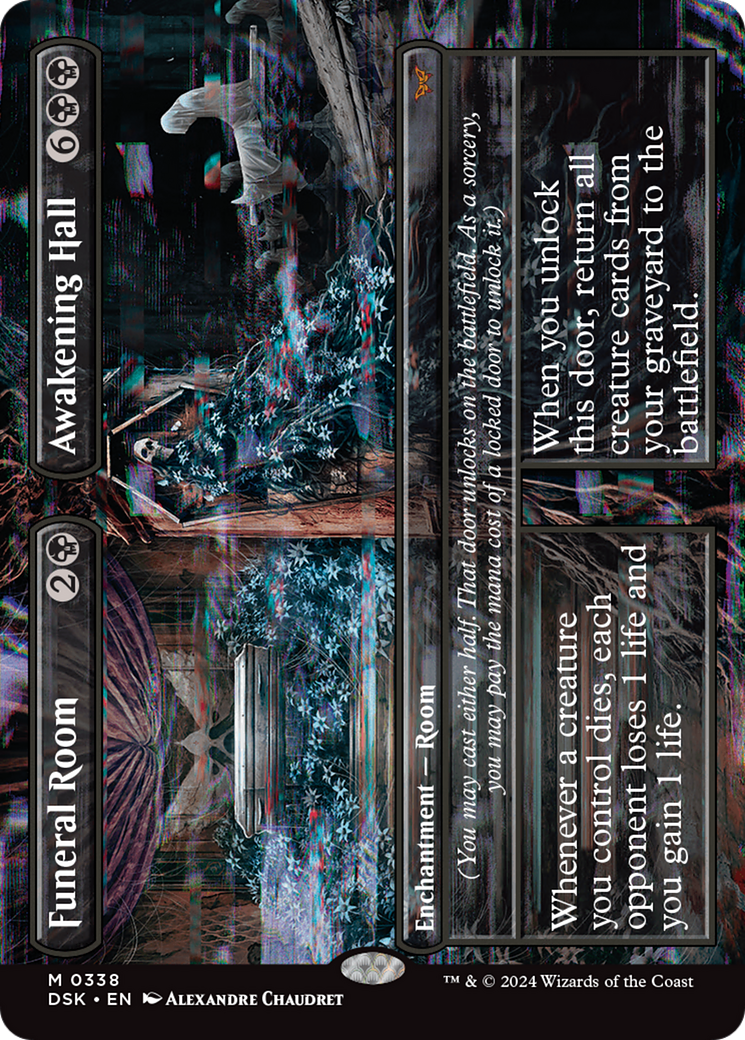 Funeral Room // Awakening Hall (DSK-338) [Duskmourn: House of Horror] (Borderless) MTG Single Wizards of the Coast