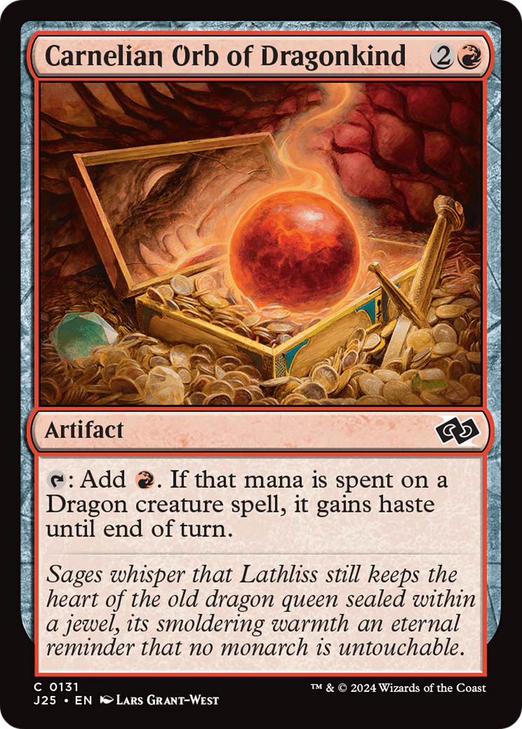 Carnelian Orb of Dragonkind (J25-131) [Foundations Jumpstart] MTG Single Wizards of the Coast