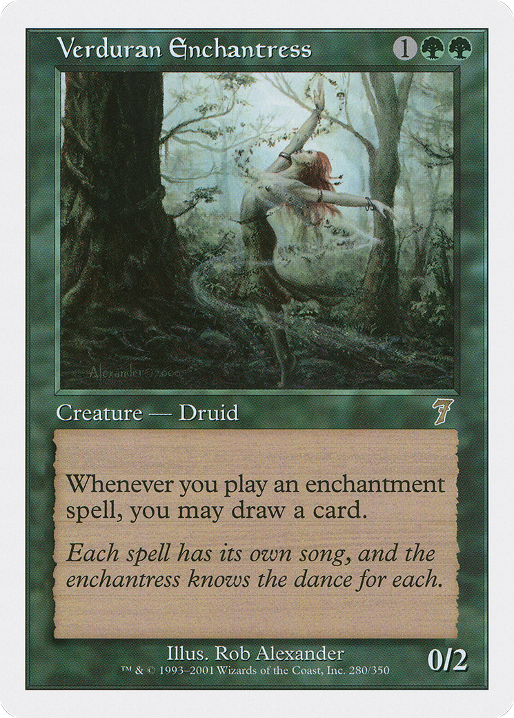 Verduran Enchantress (7ED-280) [7th Edition] MTG Single Wizards of the Coast