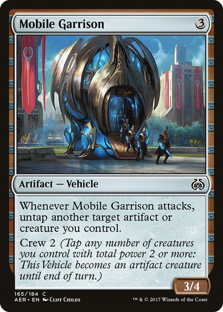 Mobile Garrison (AER-165) [Aether Revolt] Foil MTG Single Wizards of the Coast