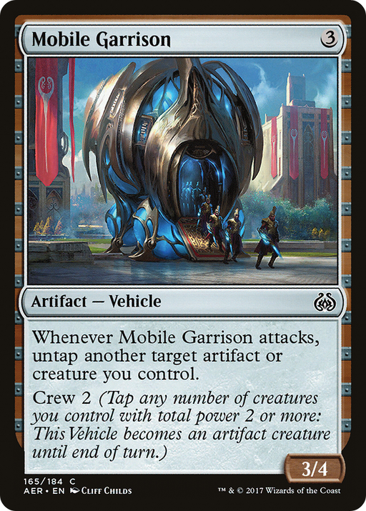 Mobile Garrison (AER-165) [Aether Revolt] Foil MTG Single Wizards of the Coast