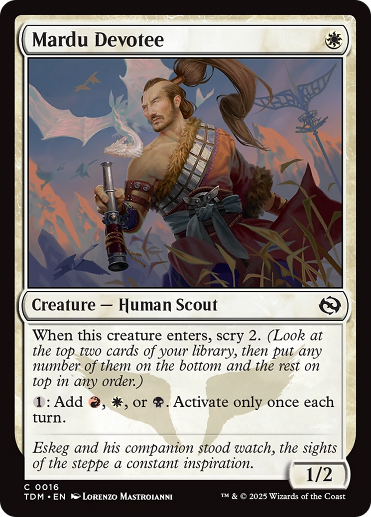 Mardu Devotee (TDM-016) [Tarkir: Dragonstorm] MTG Single Wizards of the Coast