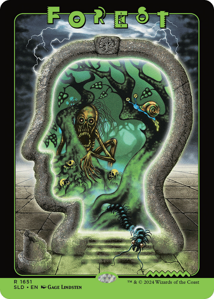 Forest (SLD-1651) [Secret Lair] Drop MTG Single Wizards of the Coast