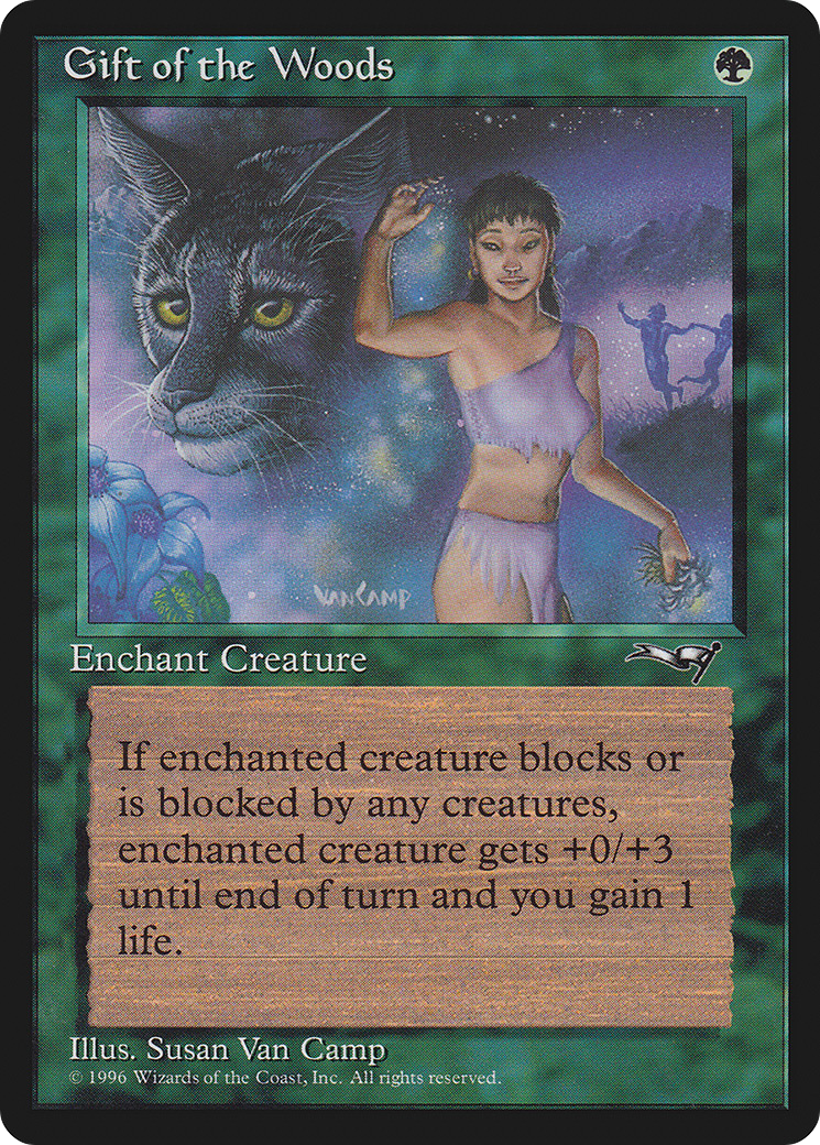 Gift of the Woods (Girl/Lynx) (ALL-074) [Alliances] MTG Single Wizards of the Coast