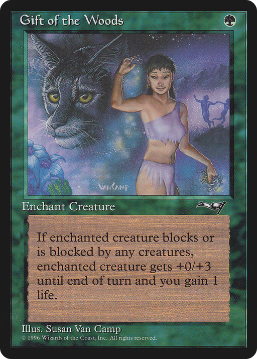 Gift of the Woods (Girl/Lynx) (ALL-074) [Alliances] MTG Single Wizards of the Coast