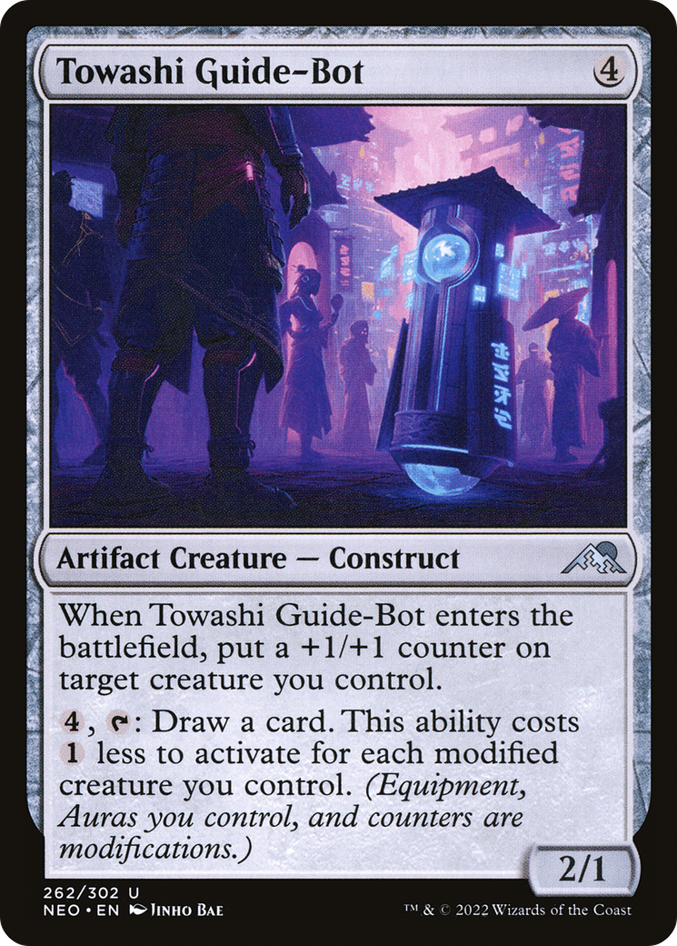 Towashi Guide-Bot (NEO-262) [Kamigawa: Neon Dynasty] MTG Single Wizards of the Coast