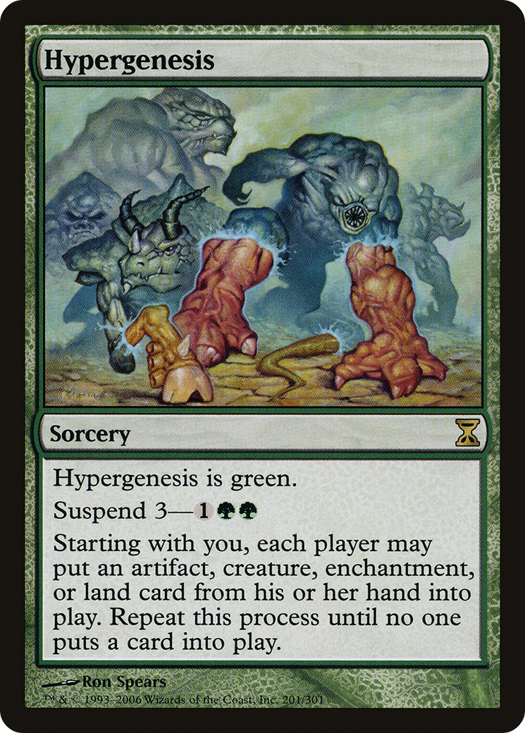 Hypergenesis (TSP-201) [Time Spiral] Foil MTG Single Wizards of the Coast