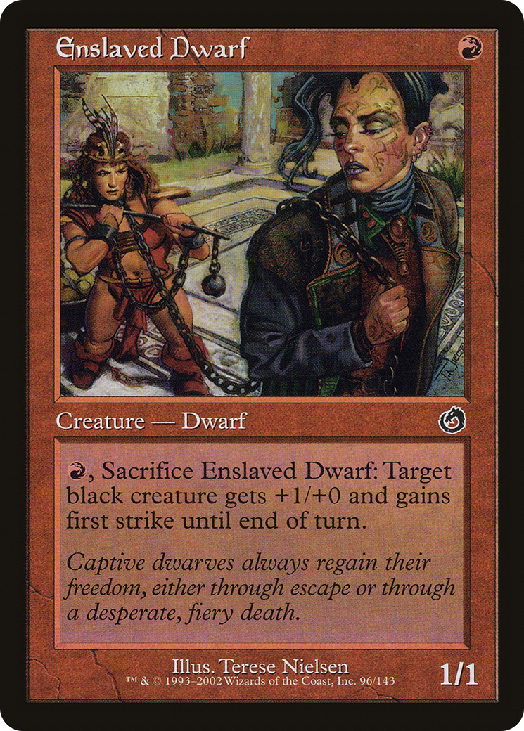 Enslaved Dwarf (TOR-096) [Torment] Foil MTG Single Wizards of the Coast
