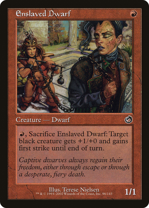 Enslaved Dwarf (TOR-096) [Torment] MTG Single Wizards of the Coast