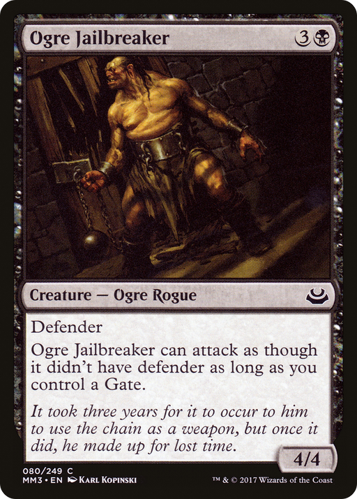 Ogre Jailbreaker (MM3-080) [Modern Masters 2017] Foil MTG Single Modern Masters 2017