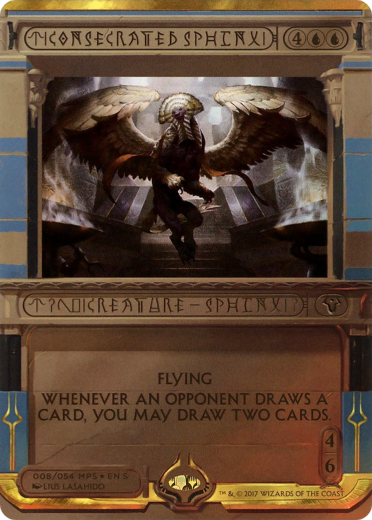 Consecrated Sphinx (MPS2-008) [Amonkhet Invocations] (Borderless) Foil MTG Single Wizards of the Coast