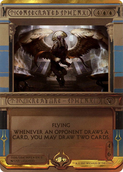 Consecrated Sphinx (MPS2-008) [Amonkhet Invocations] (Borderless) Foil MTG Single Wizards of the Coast